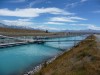 Mt Cook Salmon farm on the hydro canal