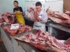 Meat market in the Black market in Ulan Batar