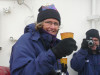 great mulled wine at 11pm in the freezing cold - celebrating crossing the circle