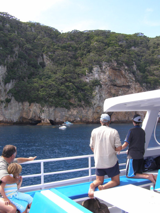 arriving at the diving spot