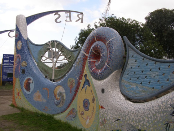 Ceres Community Environment Park gate detail