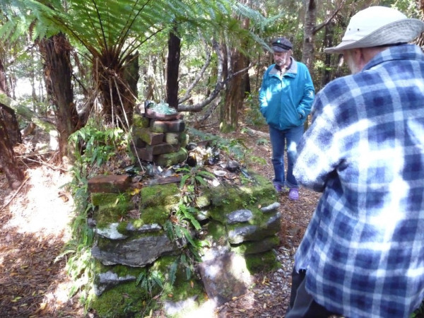 Brick fireplace of Richard Henry's house on Pigeon Island