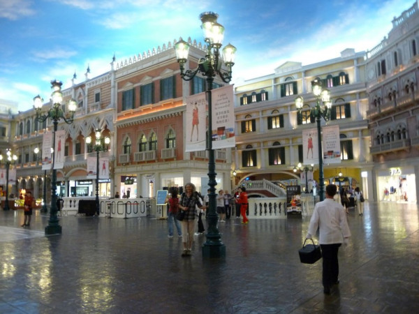 The Venetian - this is inside the building on the second floor!