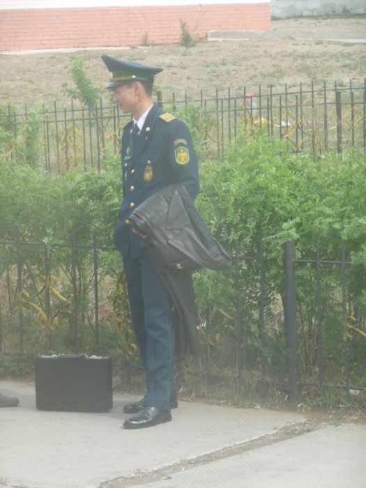 Very important person - at the Mongolian border