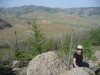 Looking down on our gher camp