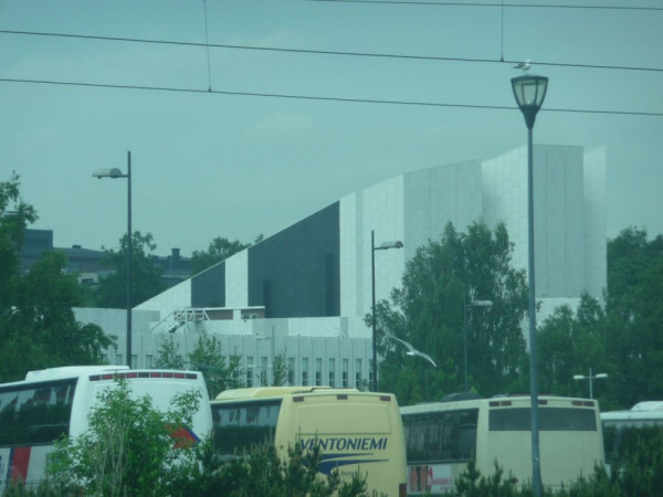 Aavo alto building from the train