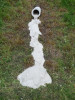 Art work, on river bank